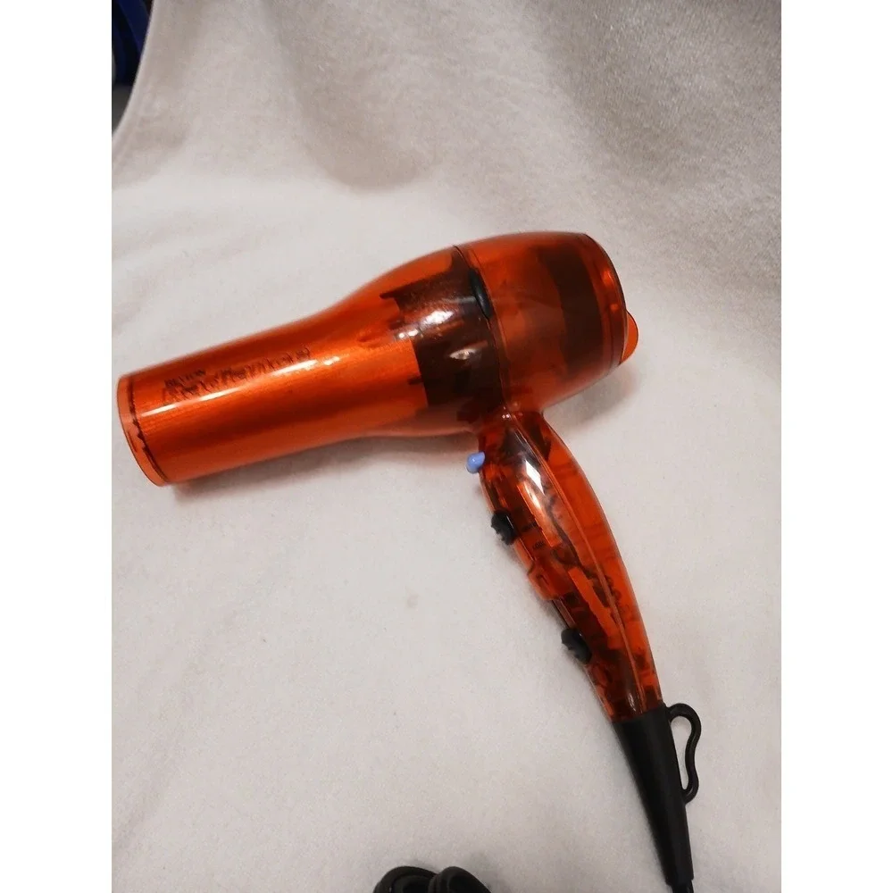 Rare Revlon Red TRANSPARENT Hair Dryer FULL Size Professional Powerful Salon